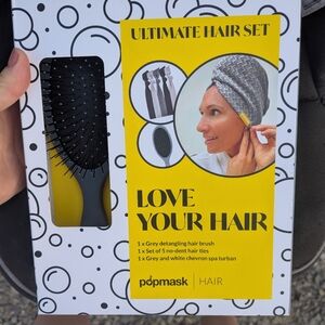 Popmask Ultimate Hair Set with Black Brush